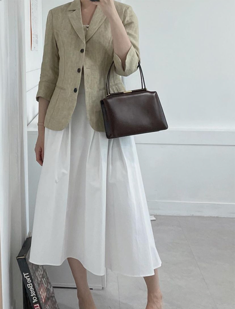 Feminine Linen jacket (100% Linen | 베이지)